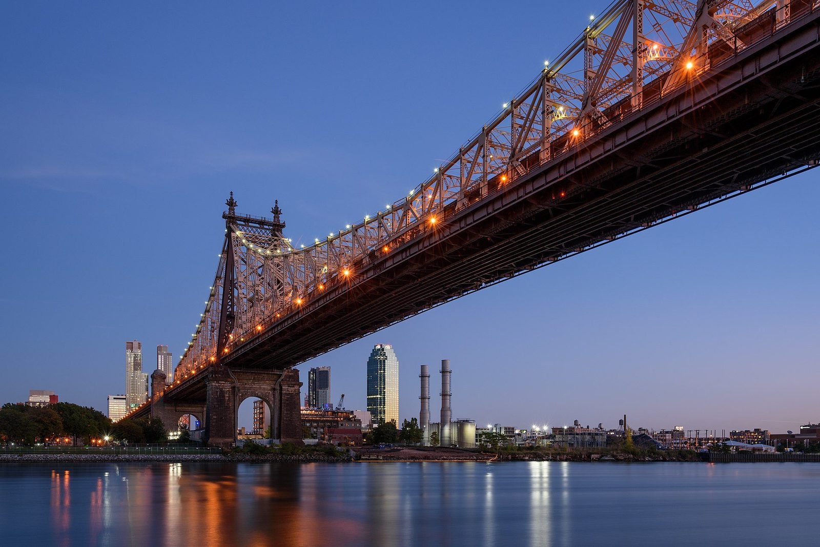 The Queensboro Bridge, seen from Roosevelt Island