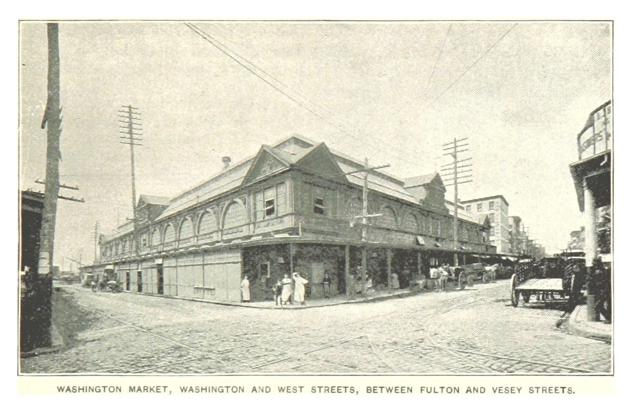Washington Market, from King’s Handbook of New York City, 1893